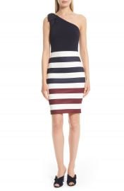 Ted Baker London Hilila One-Shoulder Rowing Stripe Dress at Nordstrom